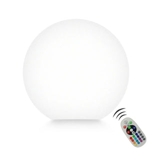 Boule lumineuse LED blanche avec sa télécommande RGB 16 couleurs