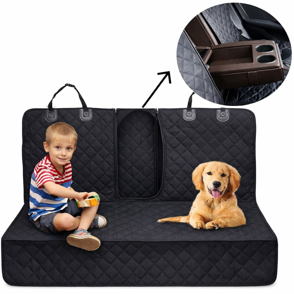 Coussin chien pour voiture design matelassé