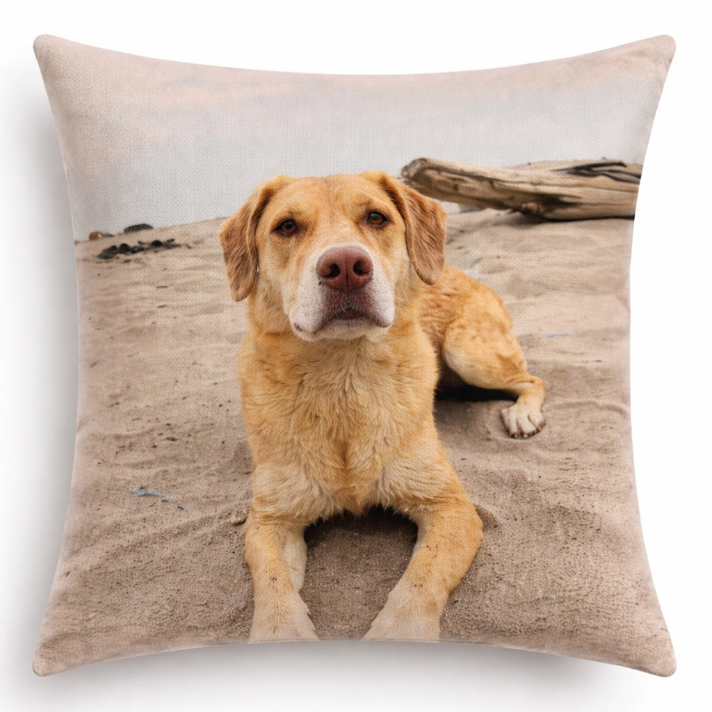 Housse de coussin personnalisée avec photo