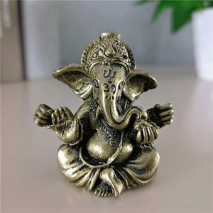 Figurine Ganesha résine bronze