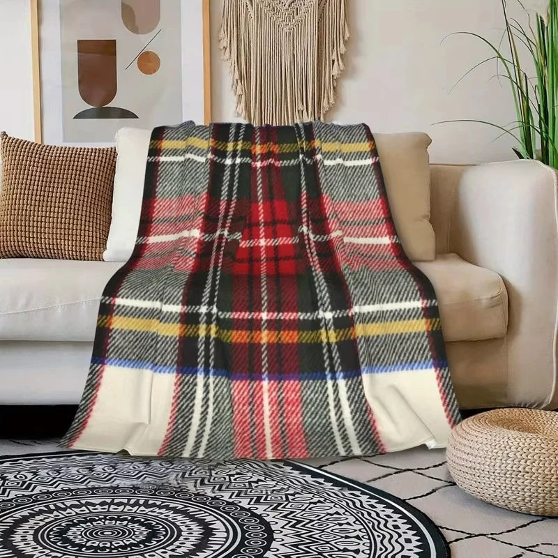 Plaid tartan à motif écossais