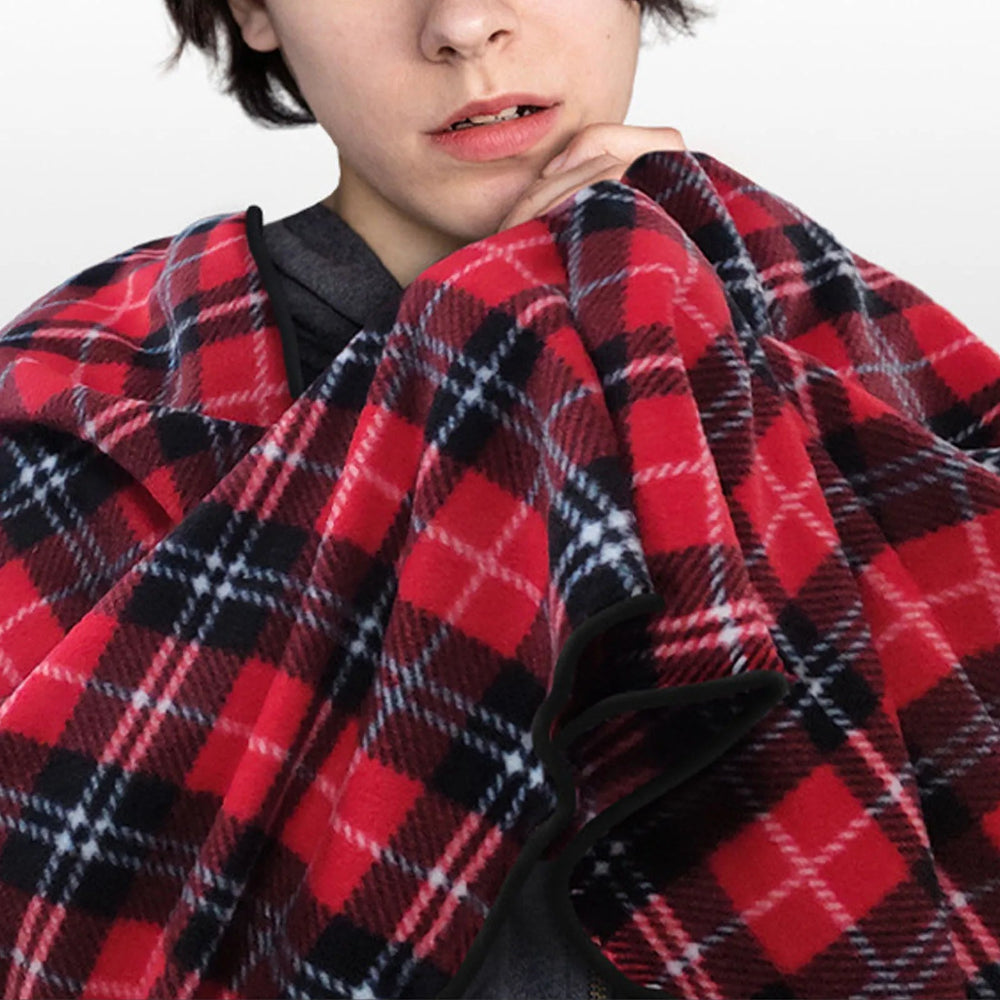 Plaid chauffant électrique couverture style écossais