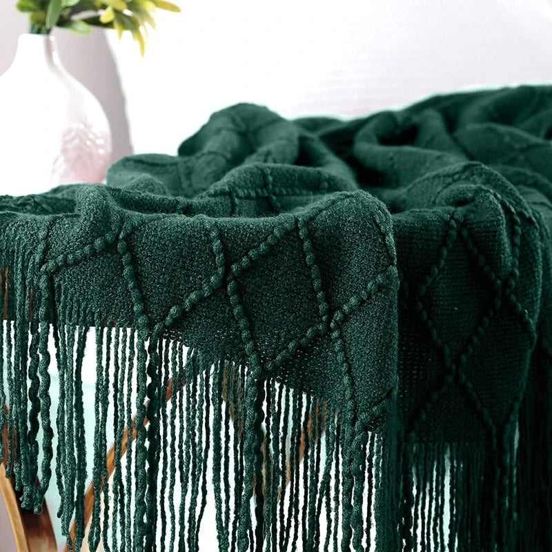 Plaid Noël avec franges
