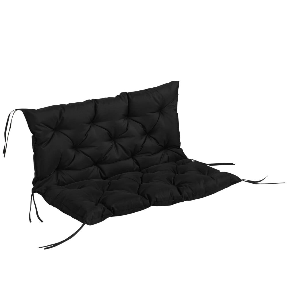 Coussin extérieur rectangulaire épais, vue en situation dans un intérieur chaleureux