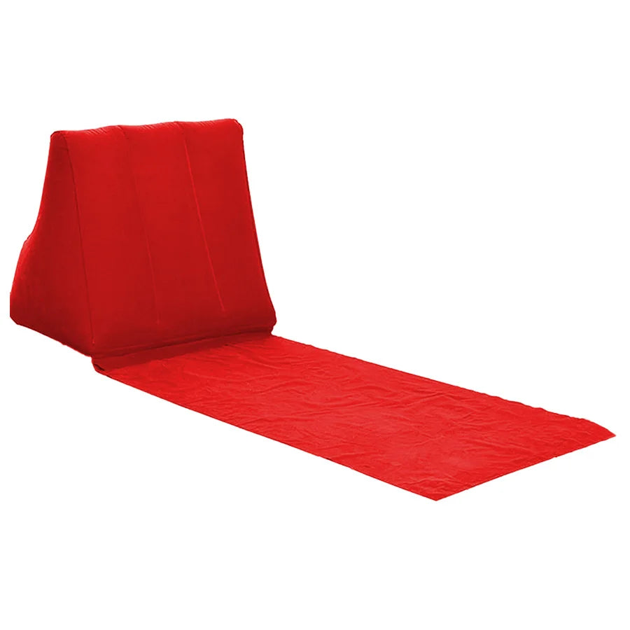 Coussin bain de soleil matelas avec appui dos, vue en situation dans un intérieur chaleureux