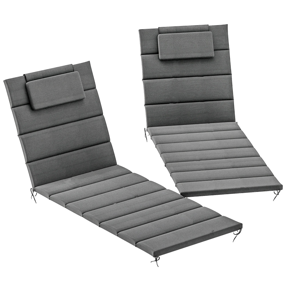 Coussin extérieur chaise longue design épuré