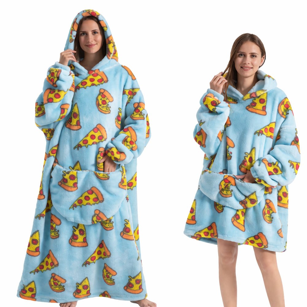 Sweat plaid oversize imprimé