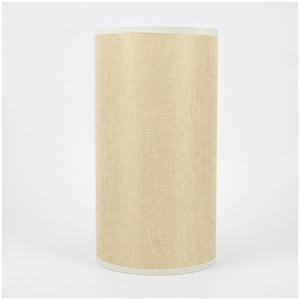 Abat-jour cylindrique en lin Beige, couleur naturelle chaude