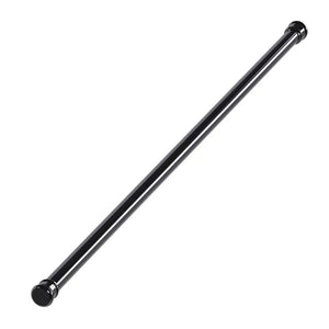 Tringle télescopique noire tube uni sur fond neutre