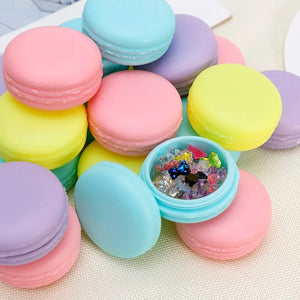 Mini boîtes macaron bijoux pastel vue 3