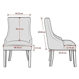 Dimensions de chaise compatibles avec la housse extensible en centimètres