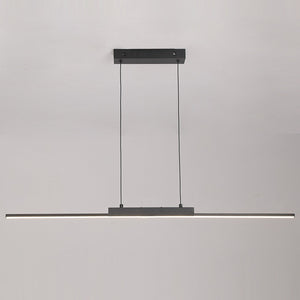 Lustre aluminium noir - installation suspendue