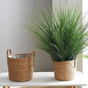 Cache-pot panier paille naturelle vue 4