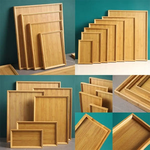 Plateau bambou rectangulaire — vues produit
