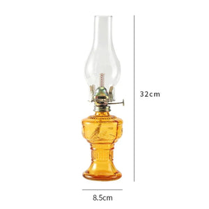 Dimensions lampe à pétrole vintage - hauteur 32cm diamètre 8.5cm