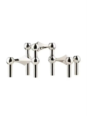Bougeoir structure moleculaire métal design nordique chandelier details complementaires du produit