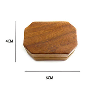 Dimensions de la boîte à bijoux en bois 4 × 6 cm