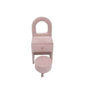 Boîte à bijoux Coiffeuse velours rose