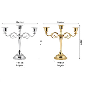 Dimensions du bougeoir chandelier 25cm hauteur 10.5cm base