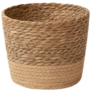 Cache-pot panier osier naturel - détail