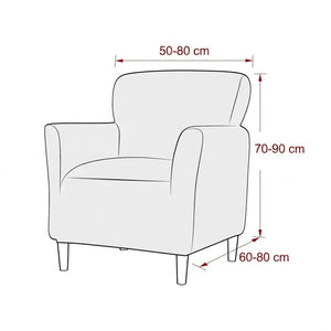 Dimensions du fauteuil club compatible en centimètres