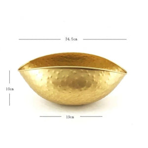 Dimensions de la coupe décorative 34,5 cm de long et 10 cm de haut