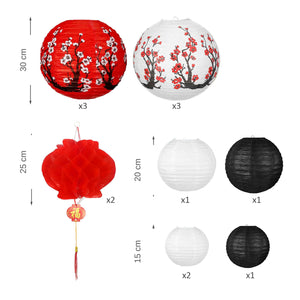 Guide des dimensions des lanternes en papier japonaises