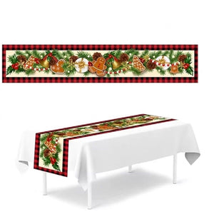 Chemin de table de Noël motif Pain d'épices