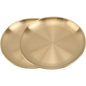Plateau de service métal miroir – vue 1