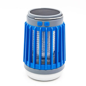 Lampe anti-moustiques UV bleu fond blanc studio