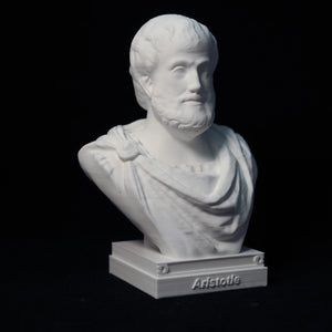 Buste Aristote vue 3/4 gauche - buste philosophe grec