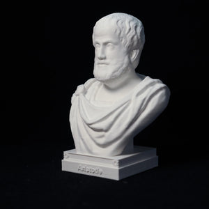 Buste Aristote vue 3/4 droite - sculpture 15cm