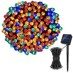 Guirlande LED solaire multicolore RGB