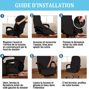 Guide d installation en six etapes de la housse de chaise