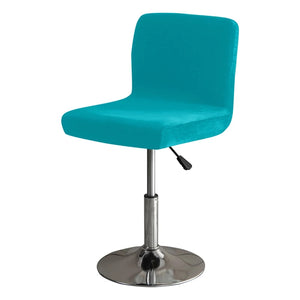 Housse de chaise de bar coloris turquoise