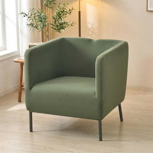 Housse de fauteuil club extensible coloris vert sauge