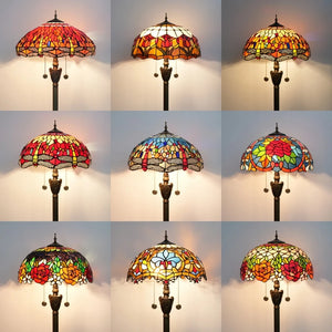 Aperçu des 16 motifs Tiffany disponibles