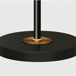 Base ronde lampadaire métal noir design minimaliste