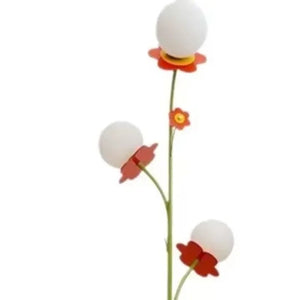 Lampadaire floral fond blanc vue de face produit complet