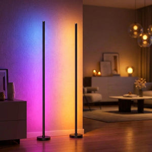 Lampadaire LED RGB - 2 pièces