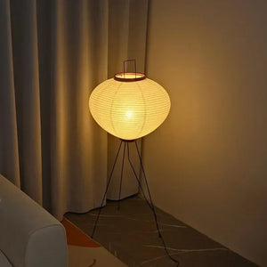 Lampe de table conique papier de riz lumière chaude intérieur