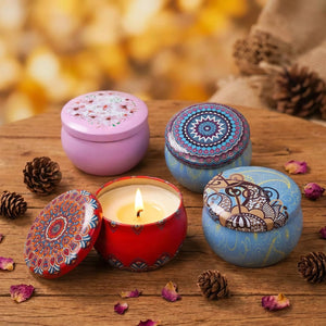 Set bougies parfumées sans fumée décoration intérieure
