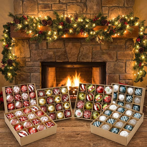 Boules de Noël lot de 16 ornements festifs sapin décoration 3