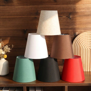 Abat-jour moderne salon minimaliste lumière douce tamisée atmosphère détendue