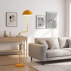 Lampadaire champignon ambiance vintage chambre