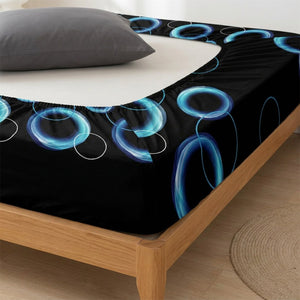 Coin du lit montrant le drap-housse et son coin élastiqué bien ajusté au matelas