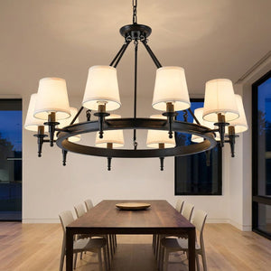 Suspension lustre vintage fer forgé cuisine