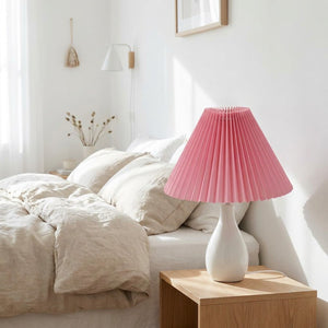 Abat-jour plissé PVC lavable style nordique - vue principale