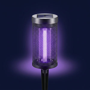 Lampe anti-insectes solaire UV étanche pour jardin et patio