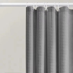 Rideau de douche gaufré texturé vu de près